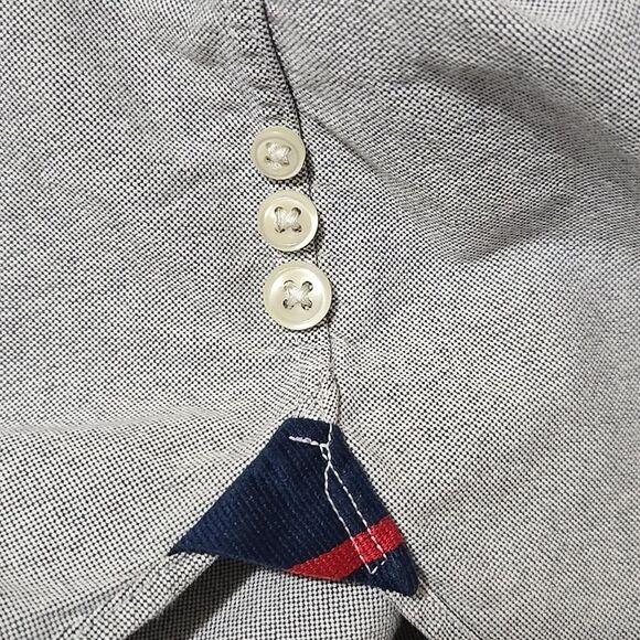 Ralph Lauren Long Sleeve Button Front Collared Shirt Light Gray Men's XL - Picture 9 of 10